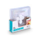 ASSIETTE CARRE GRANDE TRANSPARENT 27X27CM