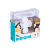 ASSIETTE CARRE PETIT TRANSPARENT 20X20CM