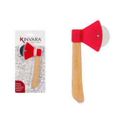 BAMBOO PIZZA CUTTER AXE FORM