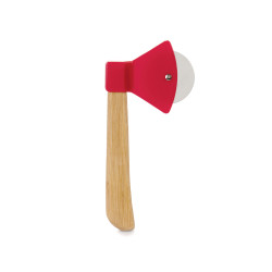 BAMBOO PIZZA CUTTER AXE FORM
