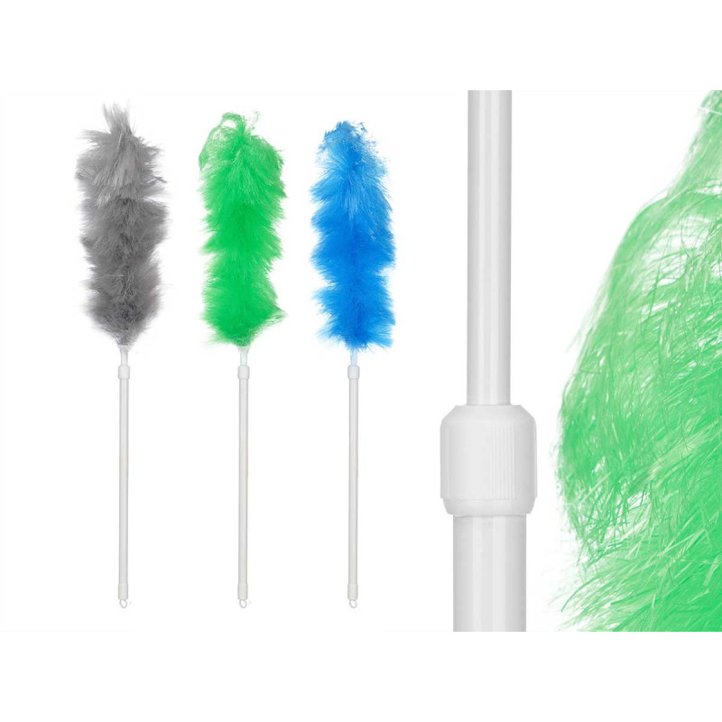 EXTENDIBLE DUSTER MICROFIBER ASSORTED 3 COLOURS