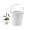 SEAU AC ANSE BLANC BORD ARGENT