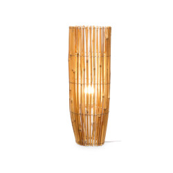 ROUND CANE MEDIUM LAMP
