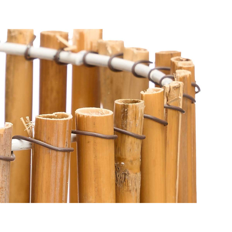 ROUND CANE MEDIUM LAMP