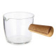 SECCHIO 100ML IN VETRO BOROSILICATO MANICO LEGNO 