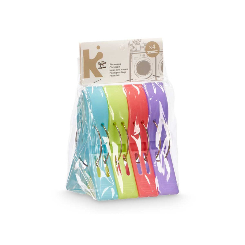 SET 4 PINZE ASS 4 COLORI