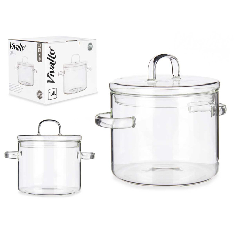 1400ML BOROSILICATE GLASS COOKWARE