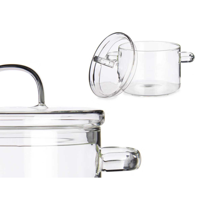 CAÇAROLA VIDRO BOROSILICATO 2200ML 