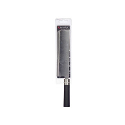 CUCHILLO HACHA ACERO MANGO NEGRO