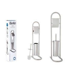 PORTE BROSSE DE TOILETTE METAL HAUTE CHR