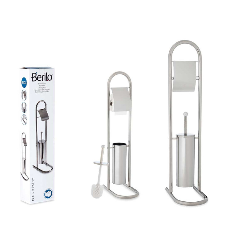 ESCOBILLERO METAL ALTO CROMADO