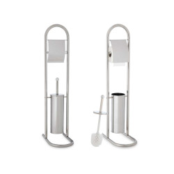 ESCOBILLERO METAL ALTO CROMADO