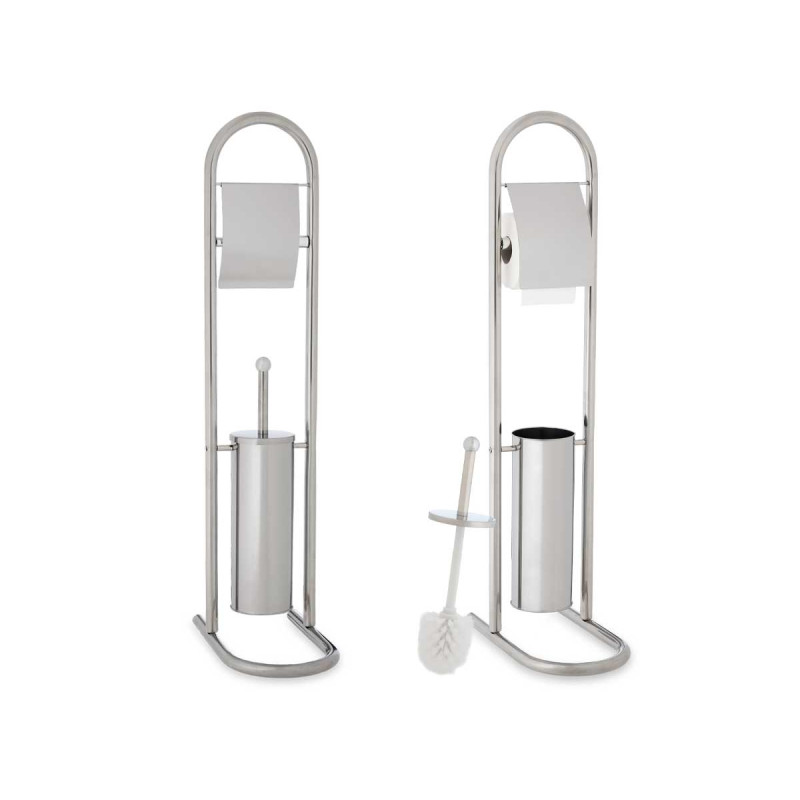 PORTE BROSSE DE TOILETTE METAL HAUTE CHR