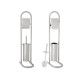 PORTE BROSSE DE TOILETTE METAL HAUTE CHR