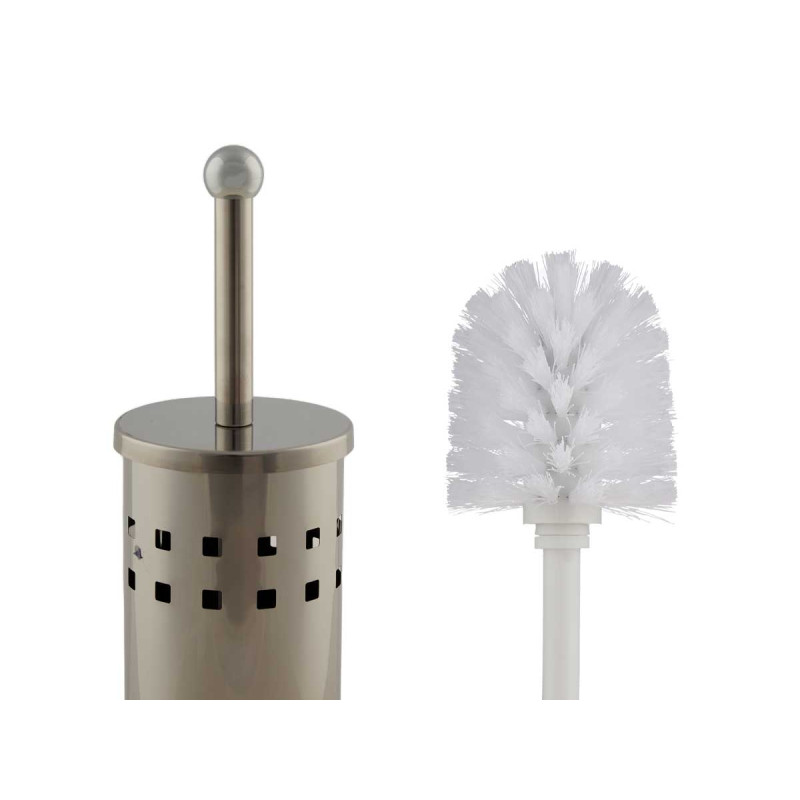 PORTE BROSSE DE TOILETTE ACIER ASSORT 3