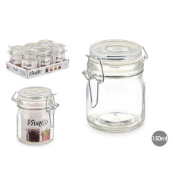 FRASCO VIDRO REDONDO FECHO HERMETICO 2 150ML