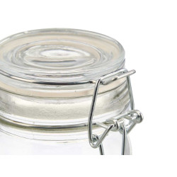 FRASCO VIDRO REDONDO FECHO HERMETICO 2 150ML