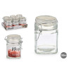 GLASS JAR SQUARE HERMETIC CLOSURE 200ML