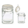 GLASS JAR SQUARE HERMETIC CLOSURE 200ML