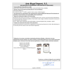 BARATTOLO VETRO ROTONDO COPERCHIO ACCIAI 300ML