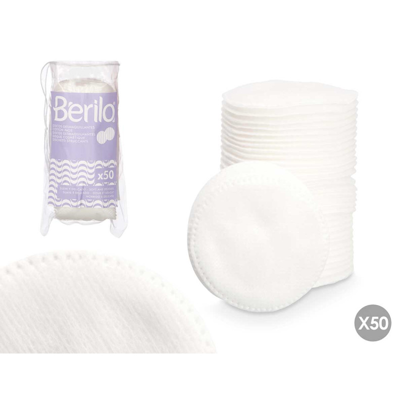 MAKE-UP REMOVER DISCS BAG 50 UND 5,5 CM DIAM