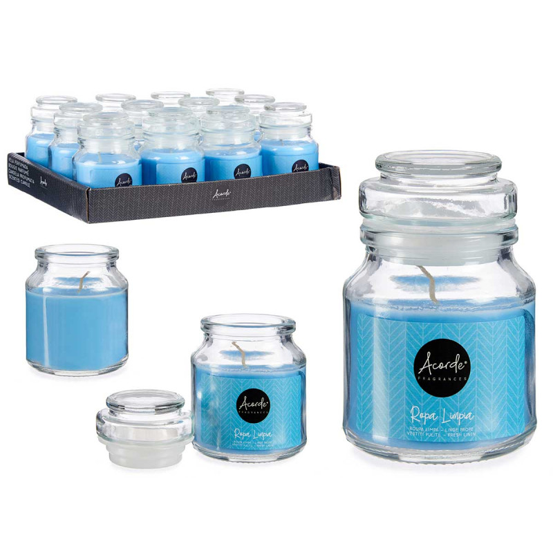 BOUGIE COUVERCLE VERRE LINGE PROPRE