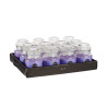 BOUGIE COUVERCLE VERRE LAVANDE 28H