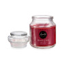 BOUGIE COUVERCLE VERRE POMME CANNELLE 28