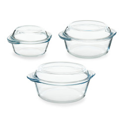 SET 3 CASSERUOLE BORCAM 840ML + 1450ML + 2100ML