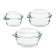 SET 3 CASSERUOLE BORCAM 840ML + 1450ML + 2100ML