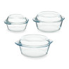 SET 3 CASSERUOLE BORCAM 840ML + 1450ML + 2100ML