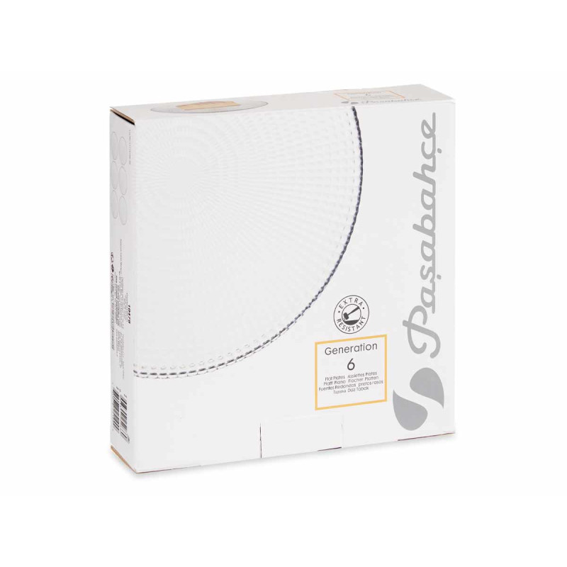 SET 6 PIATTI DESSERT GENERAZIONE 19CM