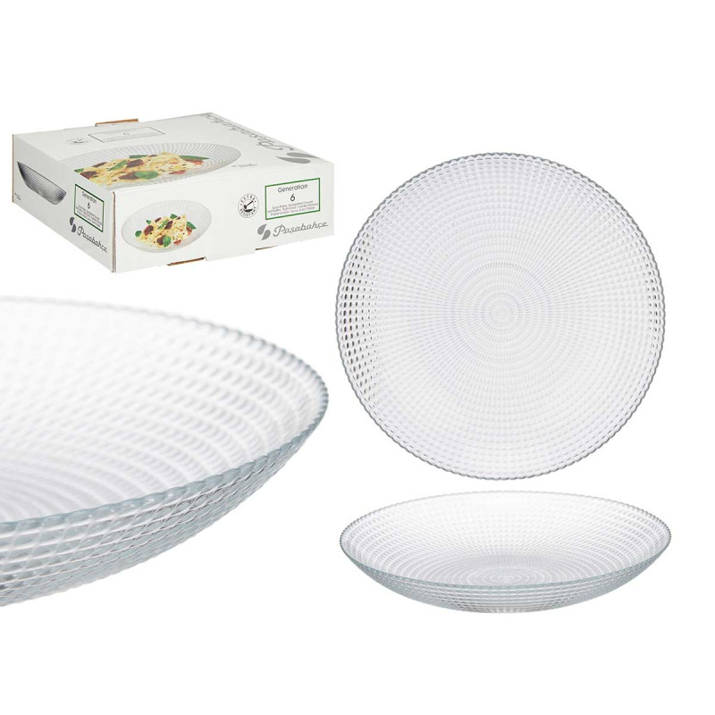 SET 6 SOUP PLATES GENERATION 21,5CM