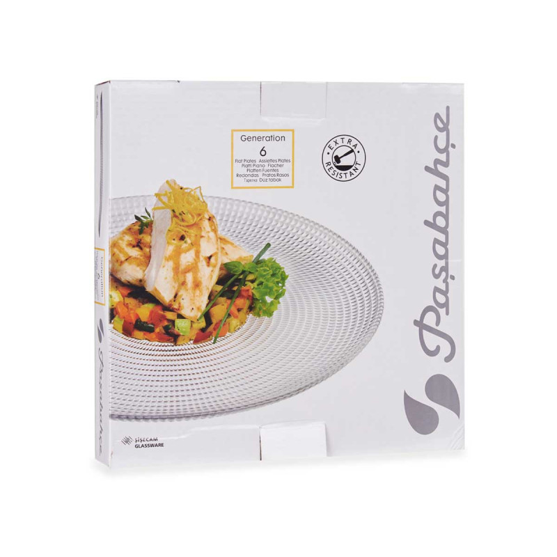 SET 6 ASSIETTES PLATES GENERATION 27CM