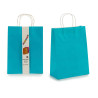 SET 2 BORSE CARTA GRANDE COLORE BLU