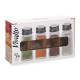 SET 4 POT A EPICES VERRE 70ML