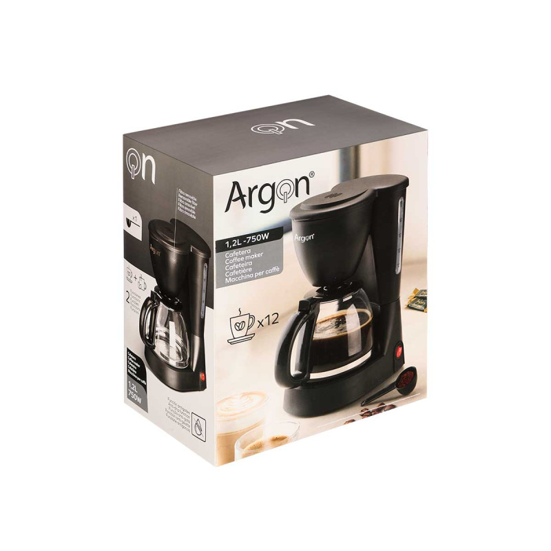 CAFETEIRA COM FILTRO 12 CHÁVENAS 750W 1,2L