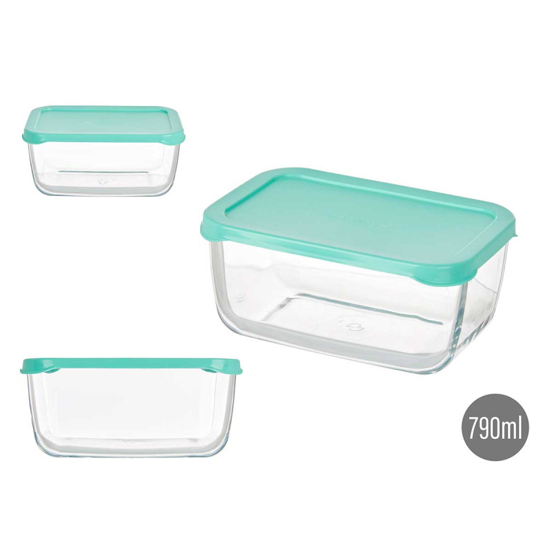 RÉCIPIENT STOCK/ALIMENTS COUV SNOW BOX VERT 790ML