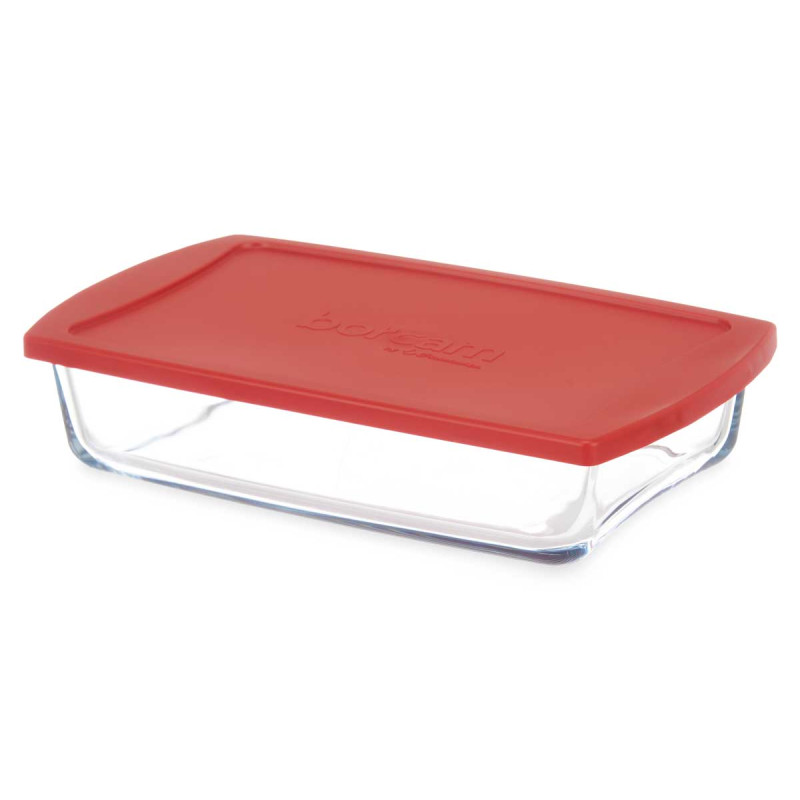 BANDEJA RECTANGULAR CON TAPA BORCAM 1320ML