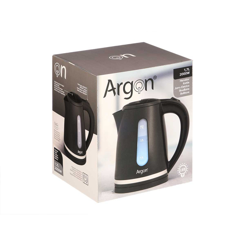 BOLLITORE NERO 2000W 1,7L