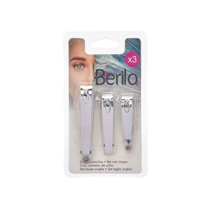 SET 3 TAGLIAUNGHIE COLOR ARGENTO