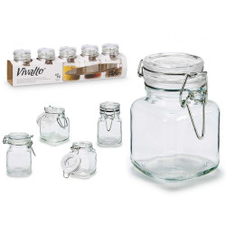 SET 5 BARATTOLI CHIUSURA ERMETICA 90ML