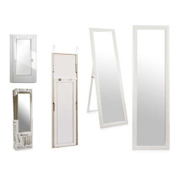 SPECCHIO 30X120 CM APPENDERE CON PIEDE BIANCO