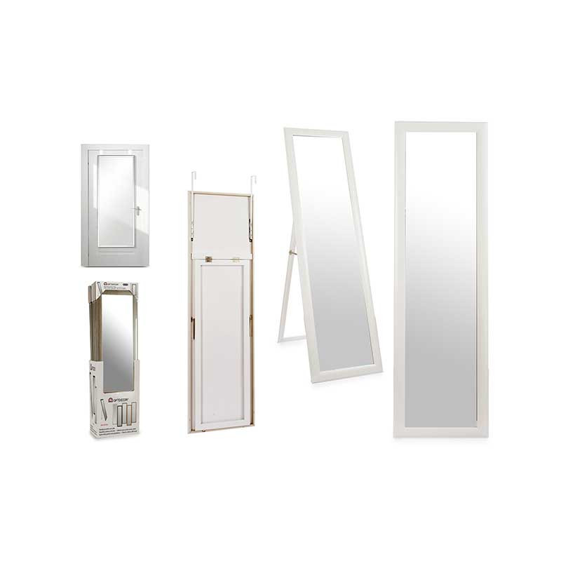 SPECCHIO 30X120 CM APPENDERE CON PIEDE BIANCO