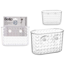 BIG SHOWER BASKET TRANSPARENT WITH VENT