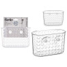 BIG SHOWER BASKET TRANSPARENT WITH VENT