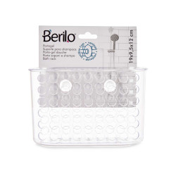PORTA GEL GRANDE COM VENTOSA TRANSPARENT
