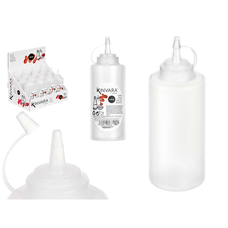 BOTE PLASTICO PARA SALSA 440 ML