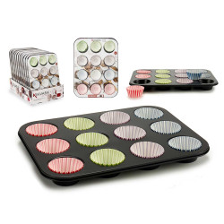 BAKING PAN WITH 72 PAPER CUPCAKES