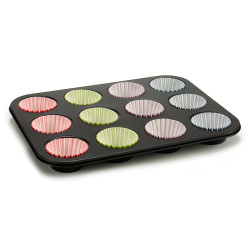 BAKING PAN WITH 72 PAPER CUPCAKES
